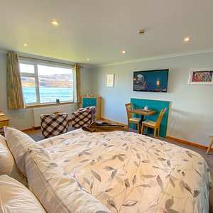 All our rooms offer Superking Beds, Microwave, fridge and a lovely sea view. 