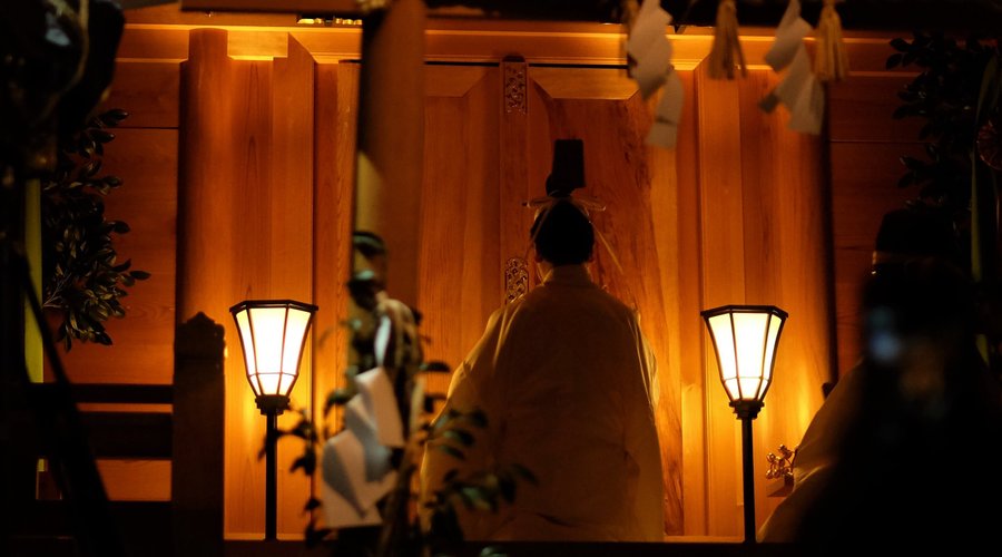 湯立神事の後はいよいよ神等去出神事となります。