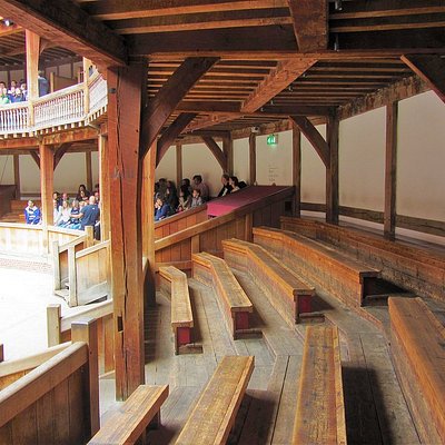 Inside the Shakespeare's Globe Theatre in London