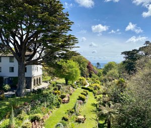 Hotel Meudon in Falmouth, image may contain: Grass, Villa, Garden, Cottage