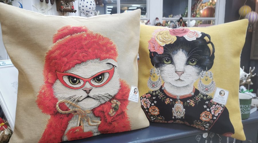 Great selection of Jacquered cushions in stock 