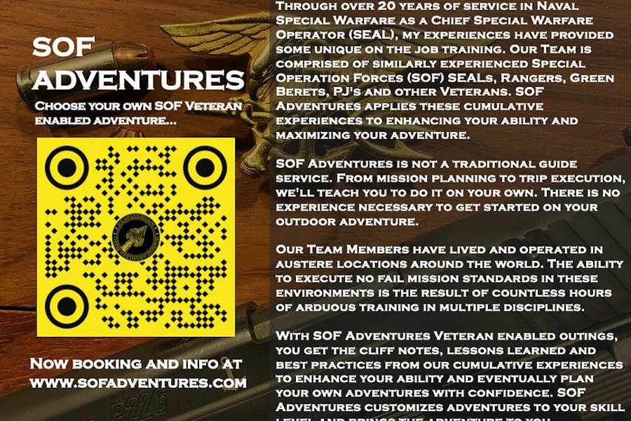 SOF Adventures Navy SEAL/Ranger/SF and Other Veteran Guided Adventures image