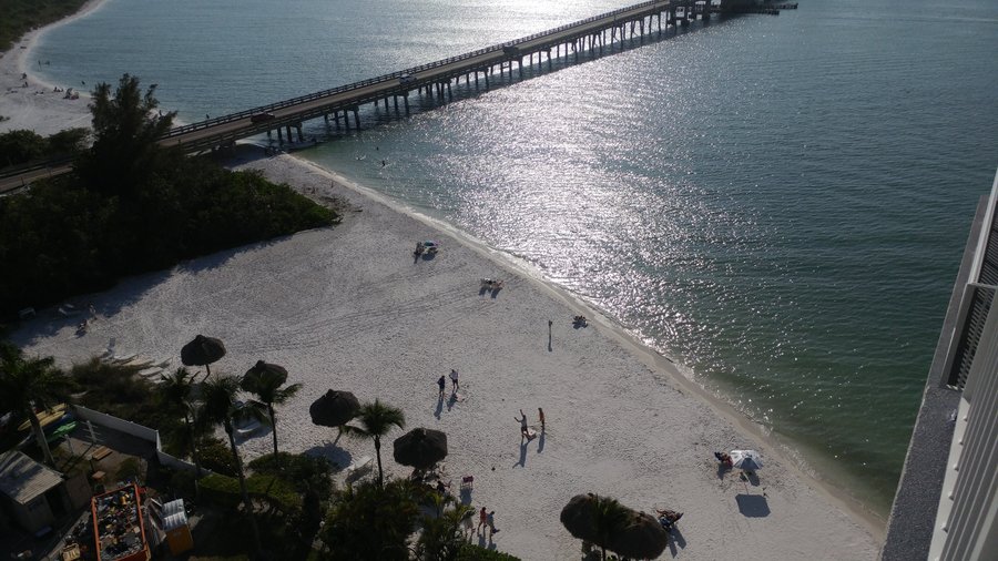 Location's private beach