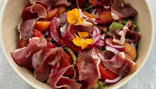 salade de magret de canard fumé maison 