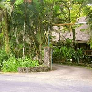 The entrance to the property. Opposite the Colo-i-Suva Police Post