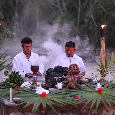 A traditional Temazcal Ceremony in Cancun