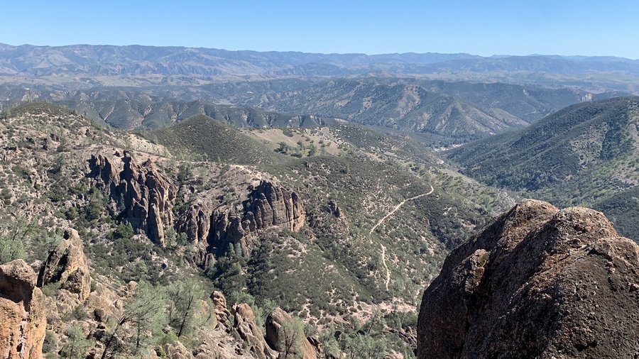 Looking over the Coastal Range and Condor Gulch.