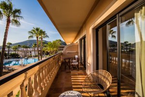Mon Port Hotel & Spa in Majorca, image may contain: Balcony, Building, Architecture