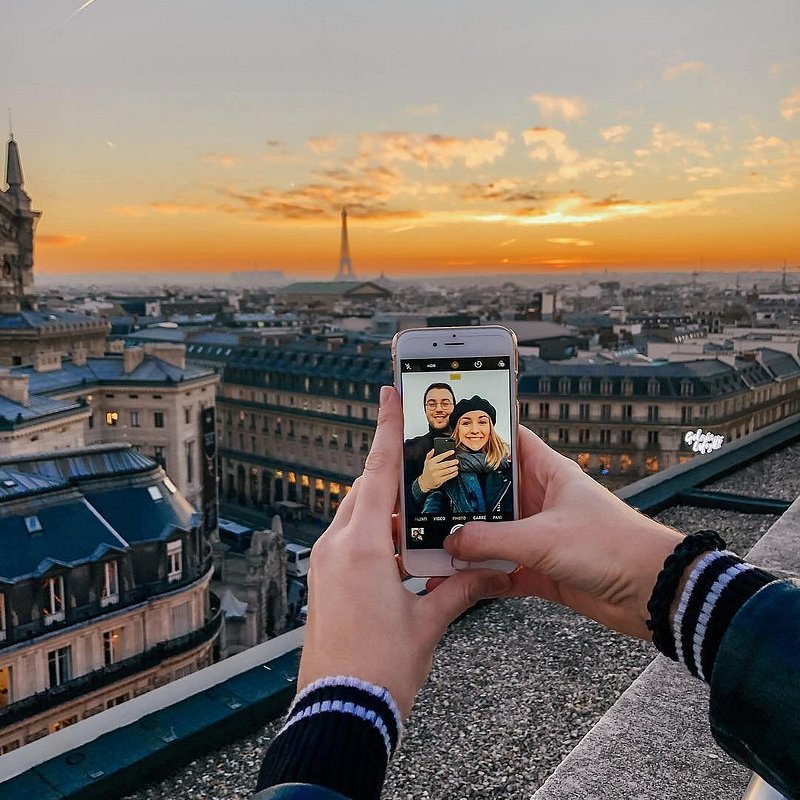 Tripadvisor - Sunset from the Rooftop Terrace of Galeries