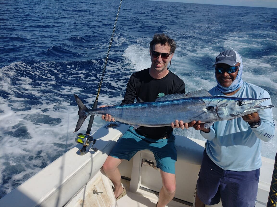 My 7 year old with her Needle fish that is taller than our guide! - Picture  of Gamefisher II Costa Rica, Playa Flamingo - Tripadvisor