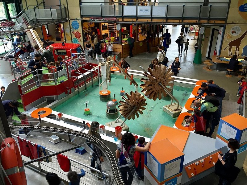 Kids playing at the Explora - Il Museo Dei Bambini interactive museum in Rome