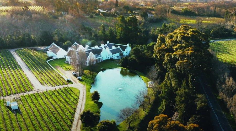 Arial view of the Holden Manz  Country House