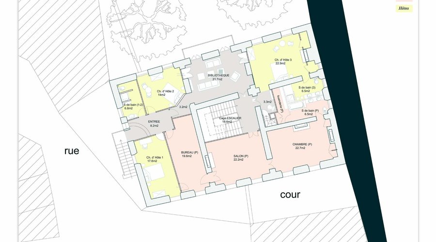 plan du 1er étage