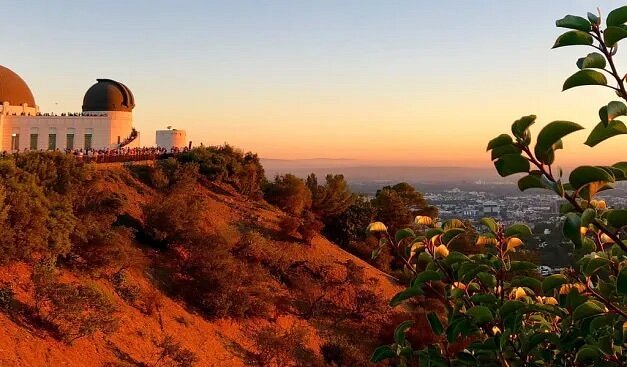 Sunset over Griffith Observatory