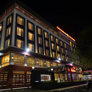 Raaj Bhavaan Clarks Inn Chennai in Chennai (Madras), image may contain: Hotel, Lighting, Night, City