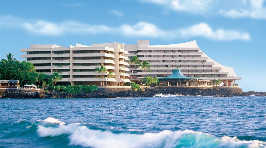 With its dramatic setting on a 12 acre lava outcropping, the resort is an oceanfront landmark in the heart of Kailua-Kona.