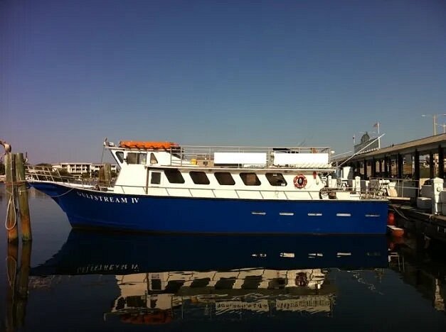 Boat docked on water