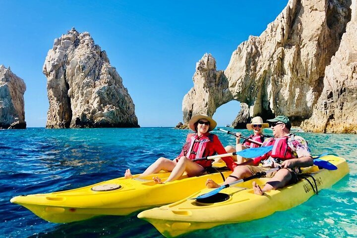 2024 Los Cabos Arch and Playa del Amor Tour by Glass Bottom Kayak