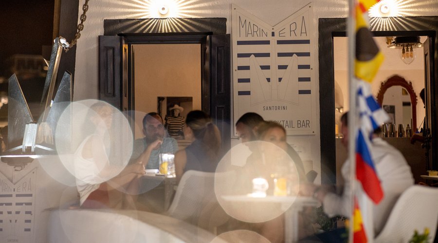 Bustling bar atmosphere