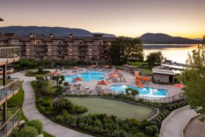 The Cove Lakeside Resort in West Kelowna, image may contain: Hotel, Resort, Villa, Pool