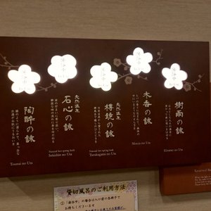 5つの貸切風呂の使用状況がすぐわかります。