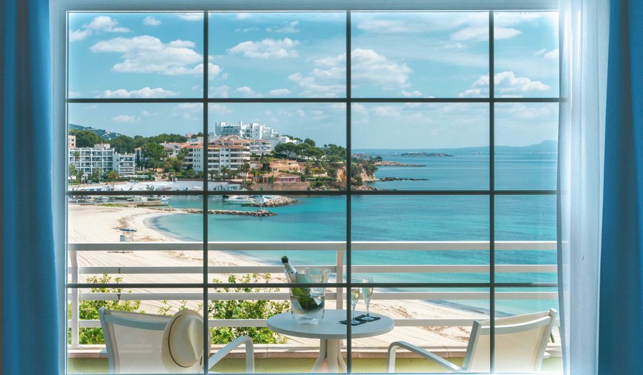 Vista a la playa desde la habitacion