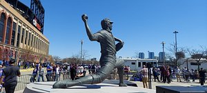 FLUSHING, NY - APRIL 07: The Tom Seaver statue outside Citi Field