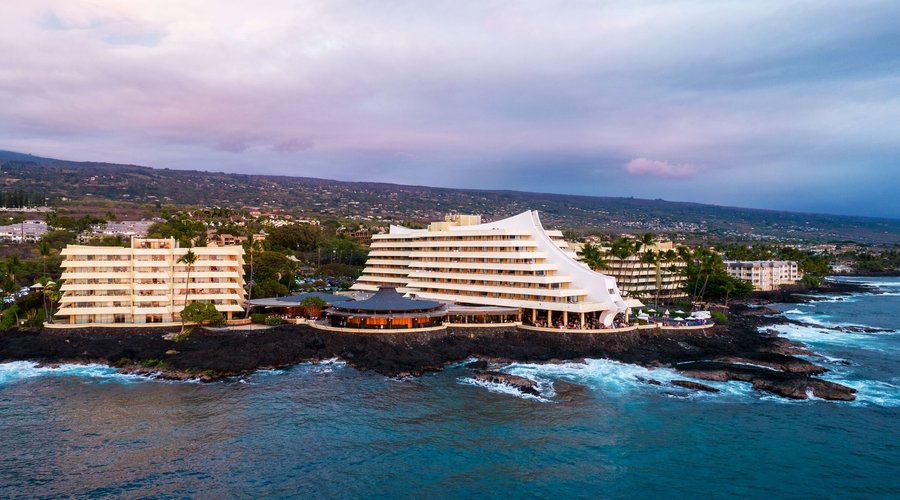 Royal Kona Resort at sunset