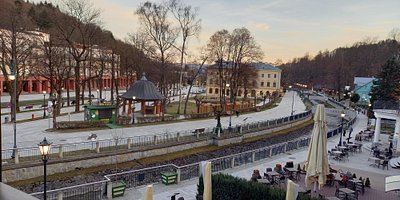 Widok z okna Willa Tatrzańska - hotel w centrum Krynicy Zdrój