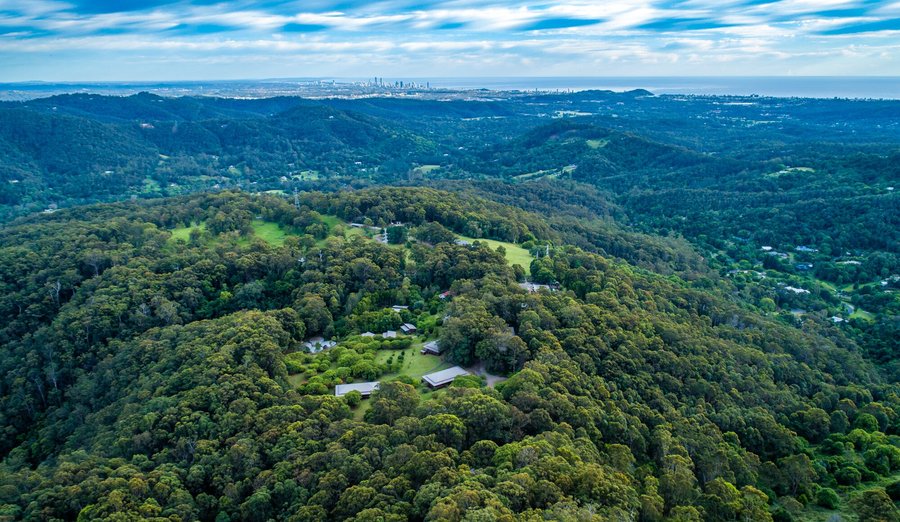 Gwinganna's spectacular location just 30 minutes from the Gold Coast airport