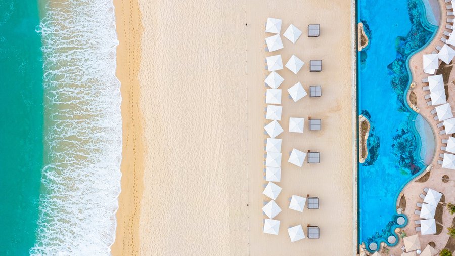 Golden Beach at Villa La Valencia Beach Resort & Spa Los Cabos.