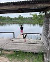 Daddy Daughter Fishing Fun! - Picture of Moby Dick's - Private Pond Fishing,  Cedar Creek - Tripadvisor