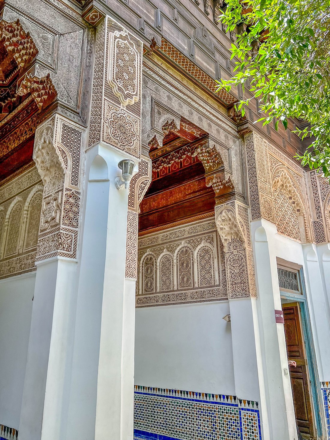 Architectuur Bahia Paleis Marrakesh