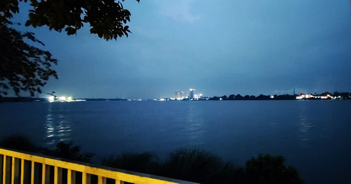 Night view from Mangaldhara Tourism Property Barrackpur.