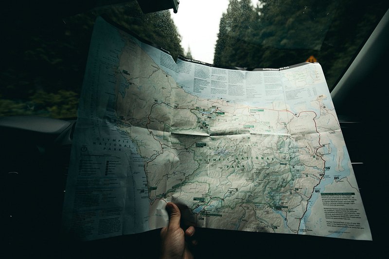 A person holding a map