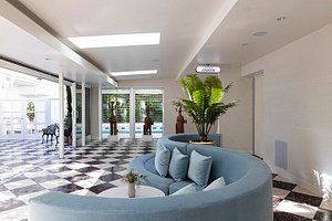 Short Stories Hotel in Los Angeles, image may contain: Floor, Foyer, Plant, Flooring