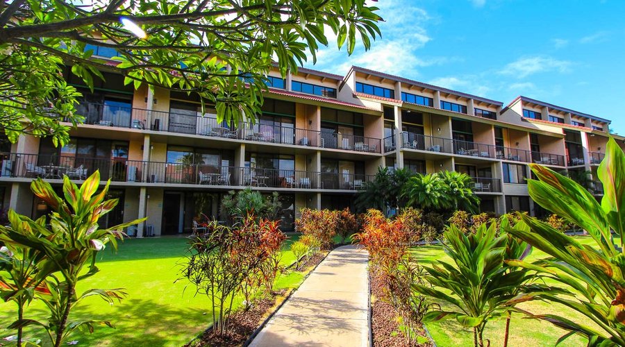 The exterior at Maui Schooner Resort in Kihei, Maui. 
