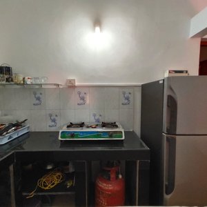 Fully equipped kitchen with Extra large freezer 