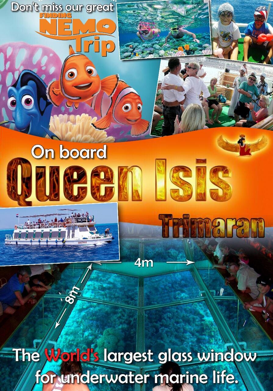 Queen Isis Trimaran Glass Bottom Boat Attaka Egypt Address