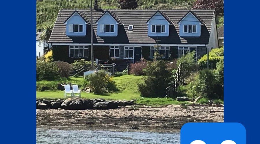 Rowan House B&B and a self-catering apartment seen from the water 