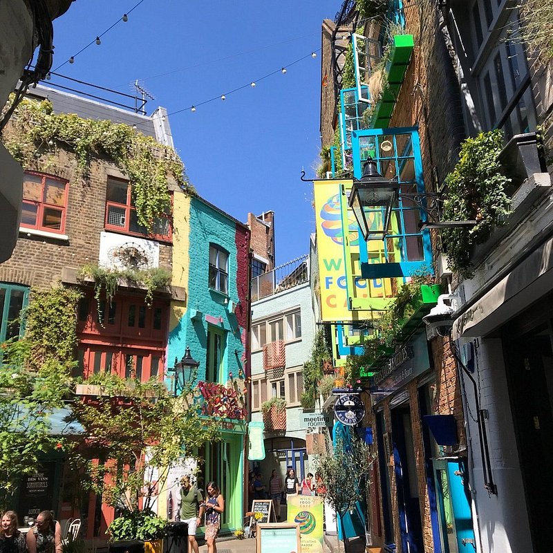 Colorful shopfronts of Neal's Yard