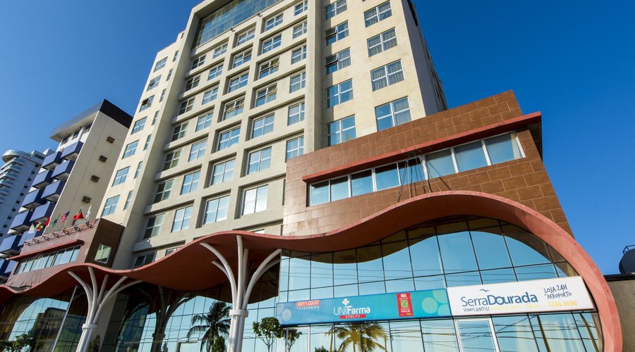 Fachada do Praiamar Express Hotel