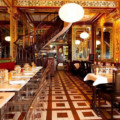 Interiors of Le Petit Bouillon Pharamond bistro in Paris