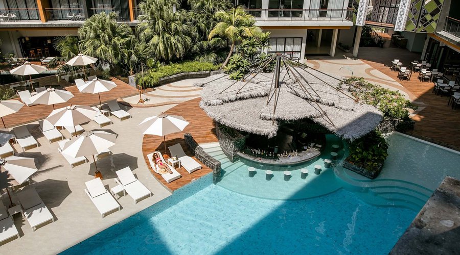 Swimming Pool and Pool Bar