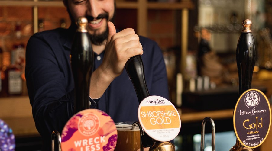 Pulling pints with a smile
