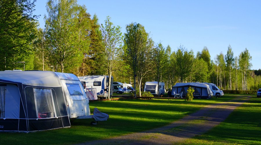 Vår på campingen.
