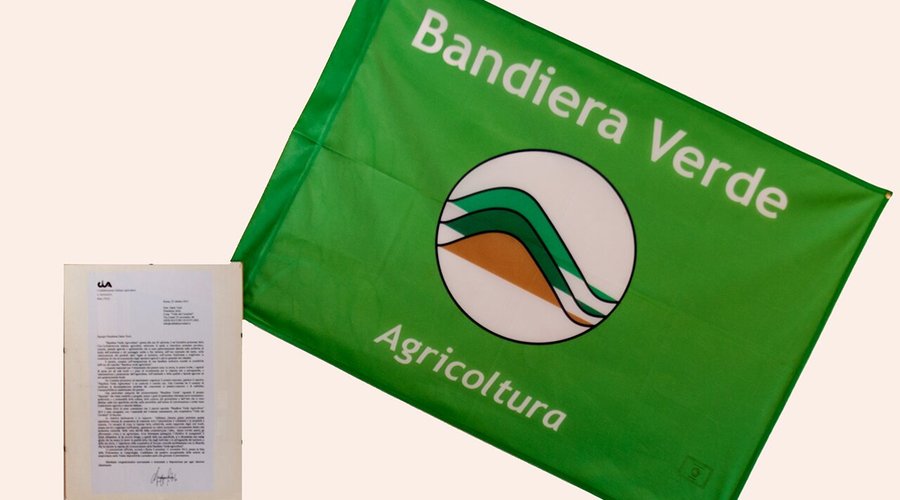 Un altro vanto della nostra Cooperativa. L'assegnazione della bandiera verde per l'agricoltura
