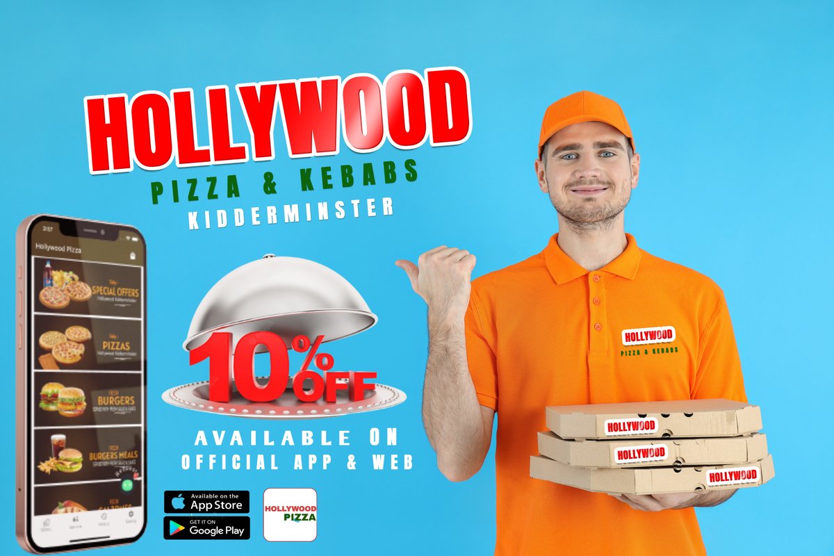 HOLLYWOOD PIZZA, Kidderminster - Menu, Prices & Restaurant Reviews ...