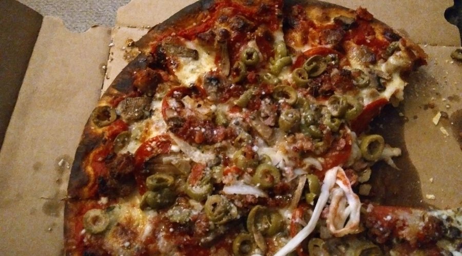 Burnt works pizza