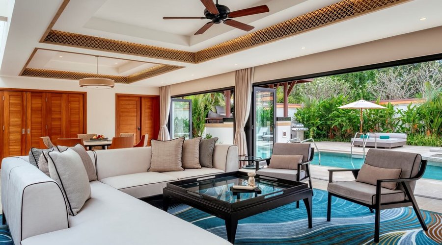 Serenity Three Bedroom Pool Villa - Living room